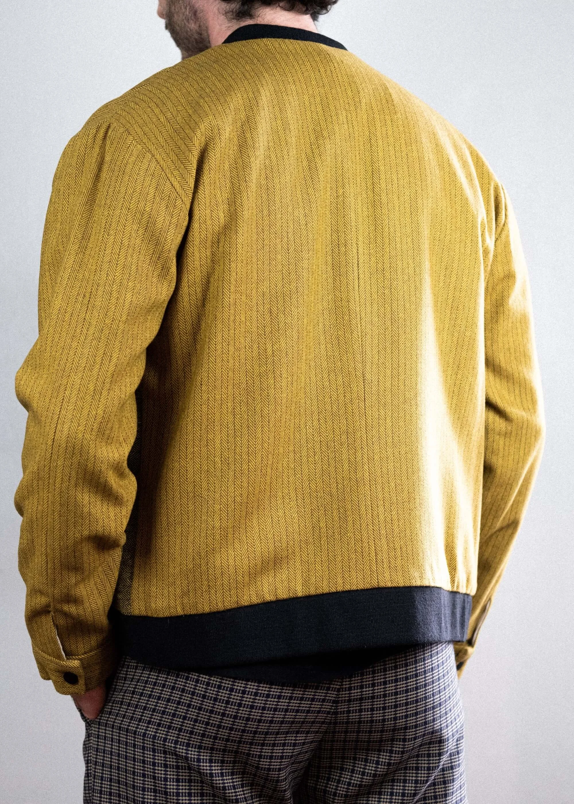 Mustard sales wool jacket